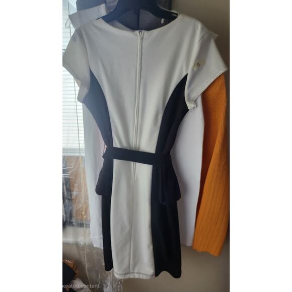 A.Byer Poplin Dress VTG siren corp classy color block size 7 - Picture 7 of 7